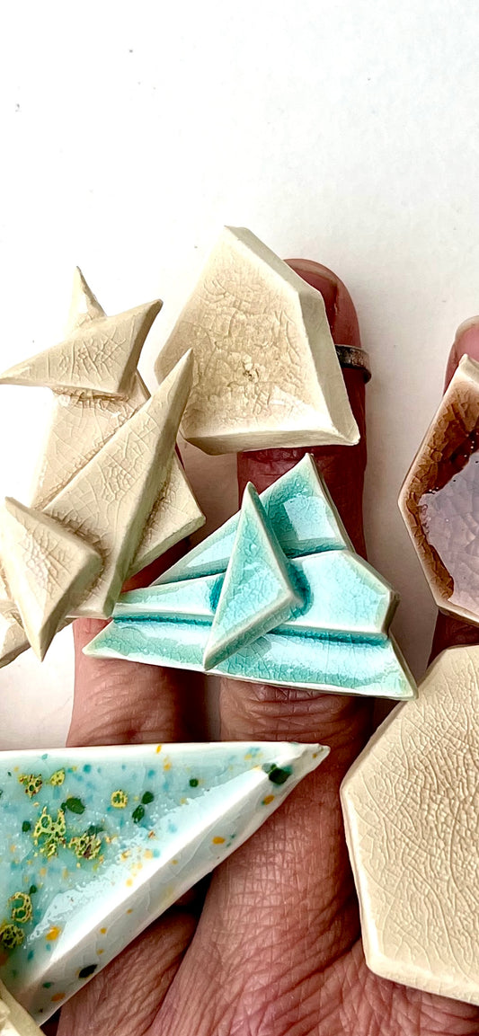 aqua blue sea crackle geometric adjustable ring samples/seconds/sale piece