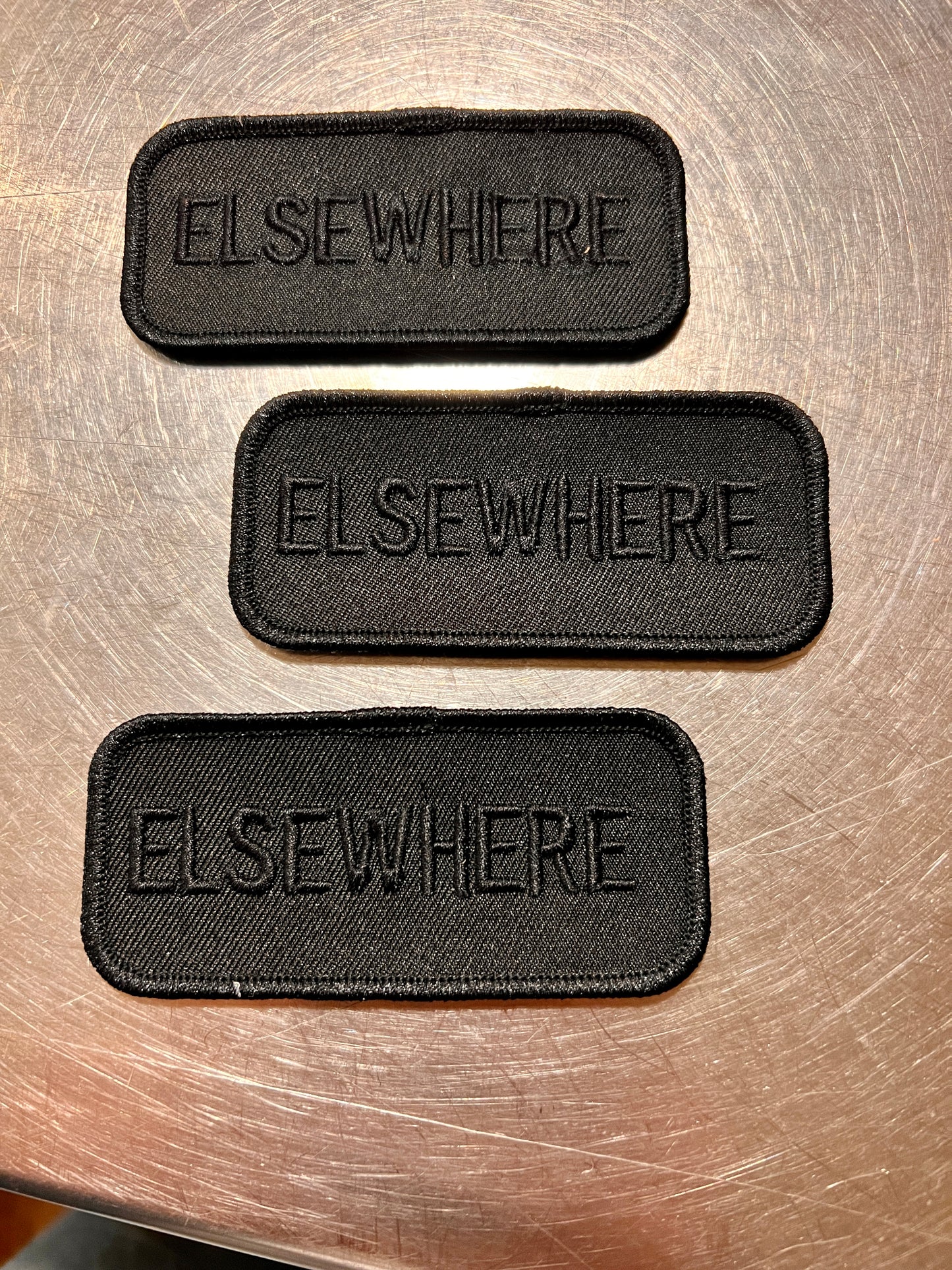 ‘ELSEWHERE’ embroidered patch