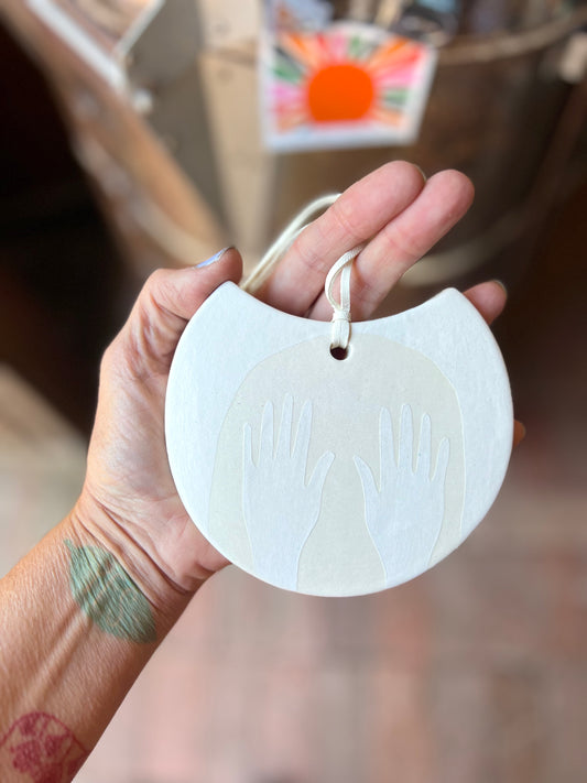 'all hands' one of a kind wall hanging plaque