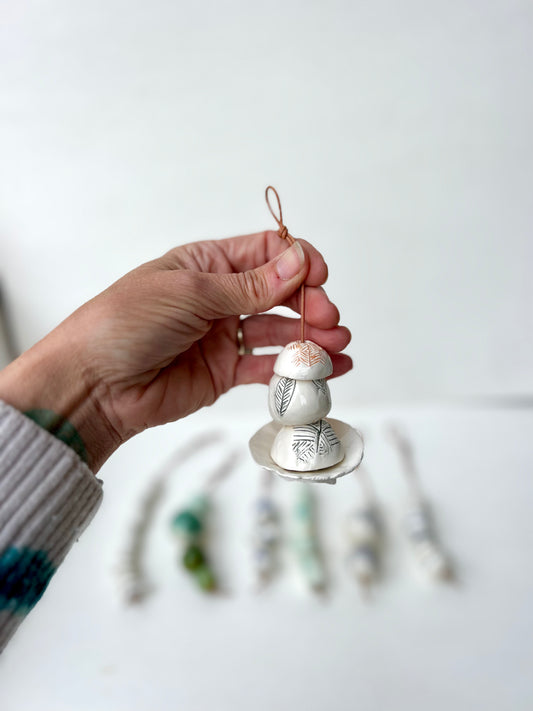 4 bead sgraffito piece - samples/seconds/sale