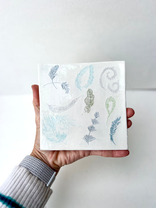 SOLD - feather tile samples/seconds/sale pieces