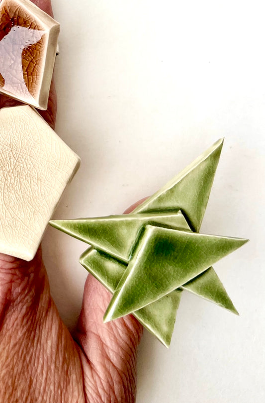 fern green crackle geometric adjustable ring samples/seconds/sale piece