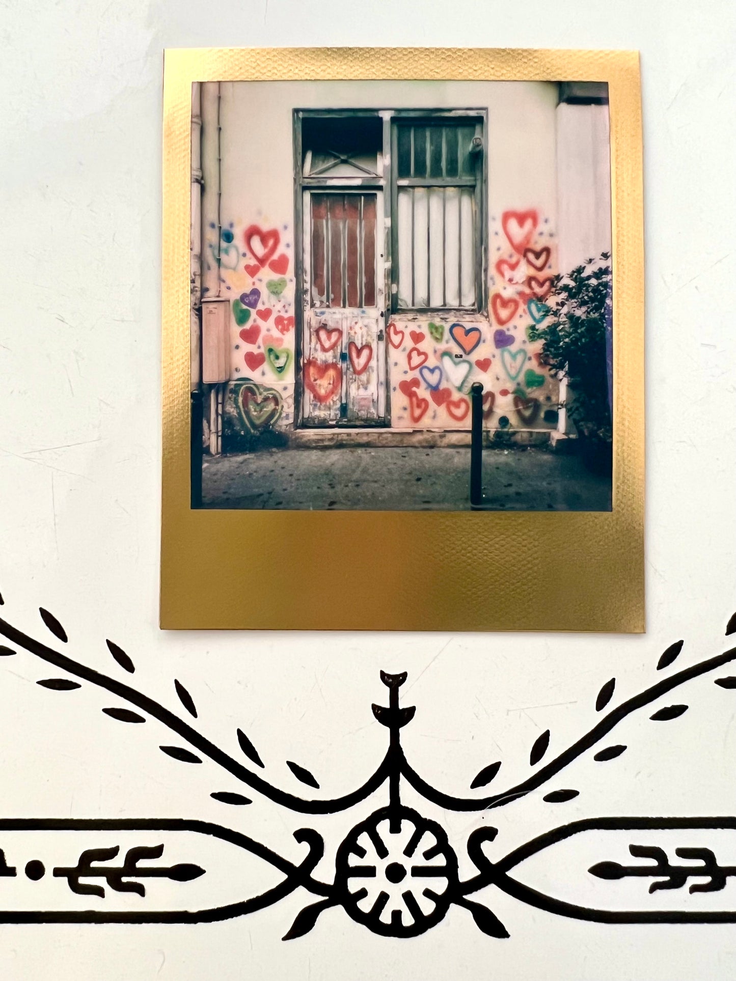 sold - paris / street photography captures - special edition gold frame