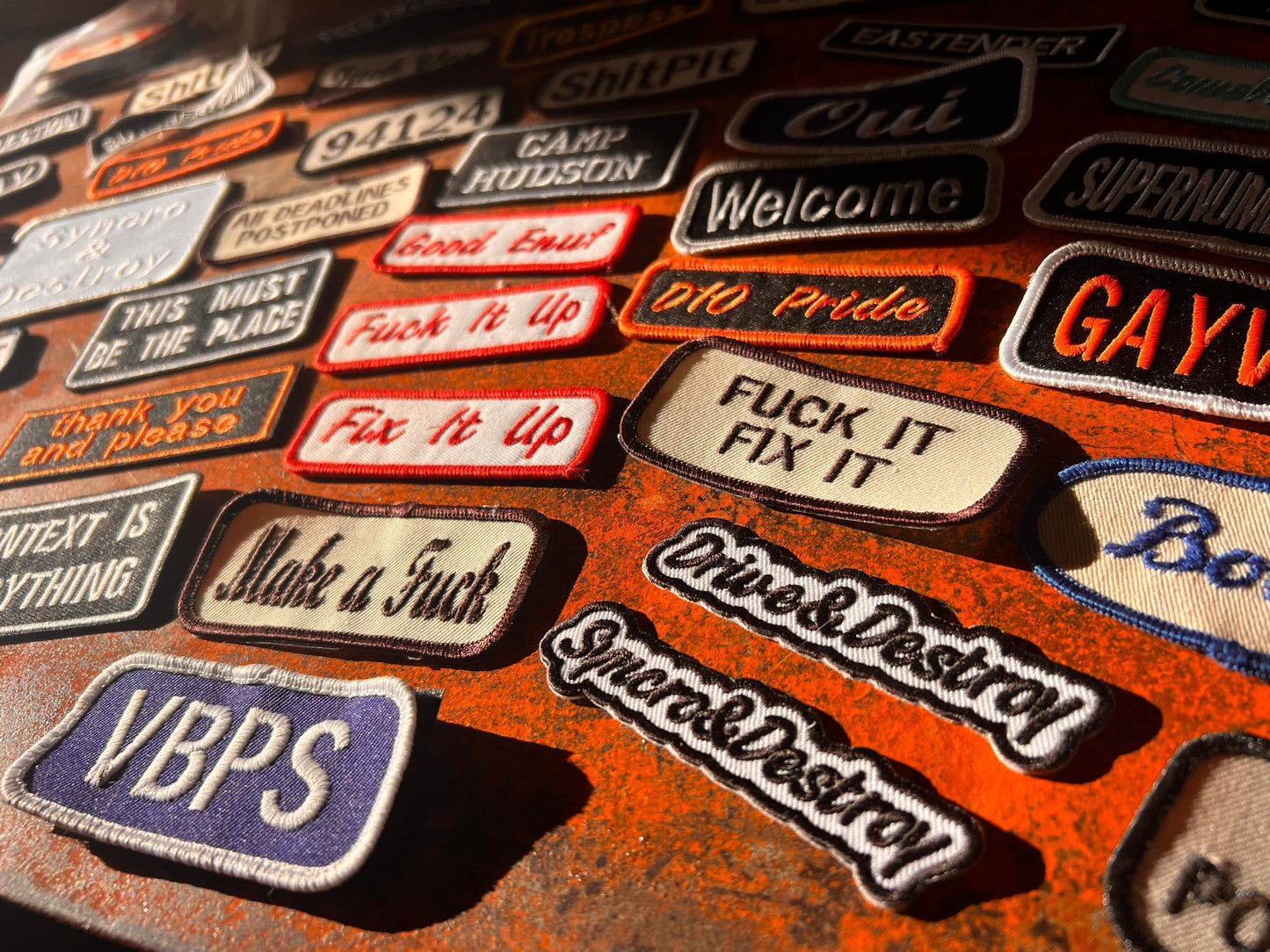 ‘NO! WAY’ embroidered patch