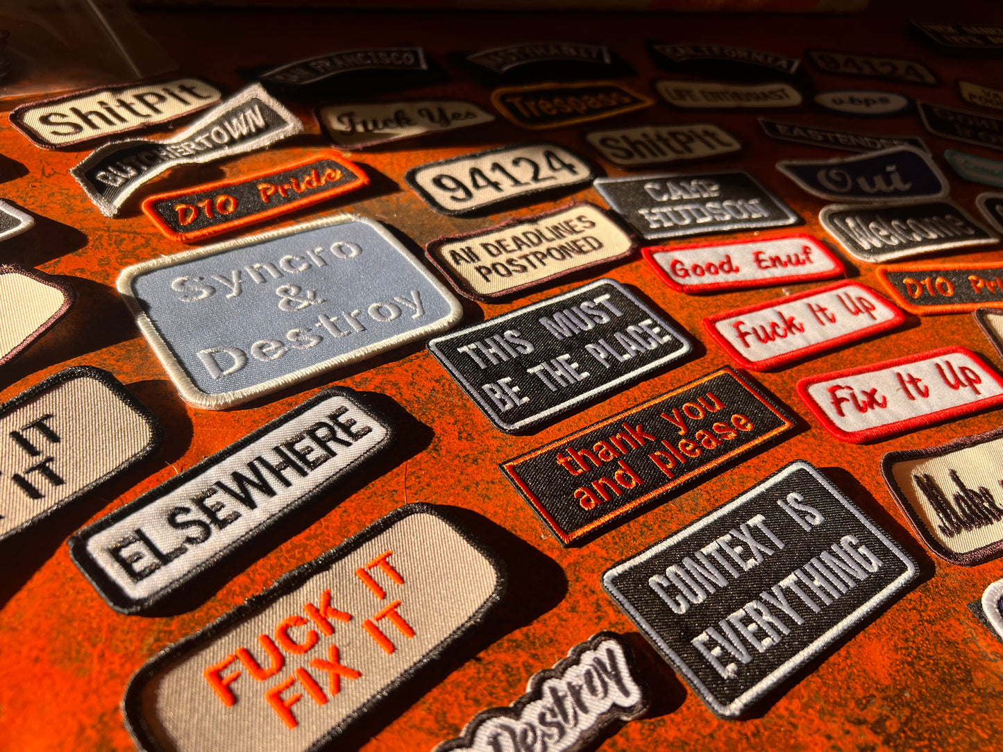 ‘thank you and please’ embroidered patch - bring back manners!