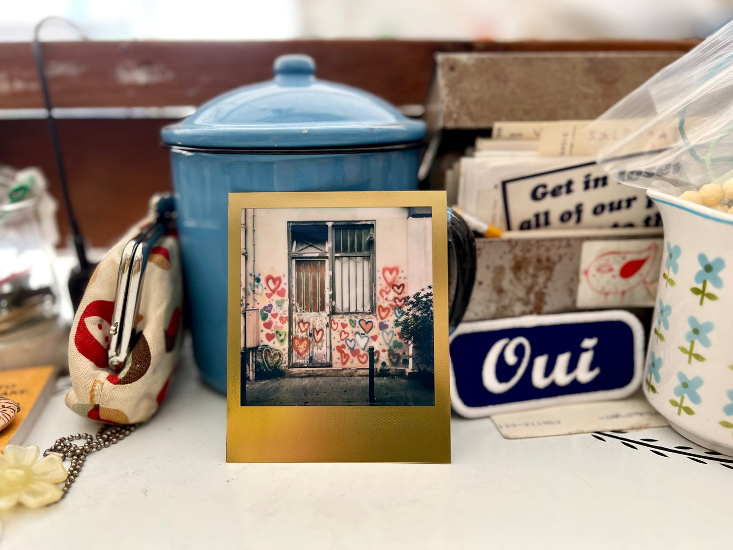 sold - paris / street photography captures - special edition gold frame