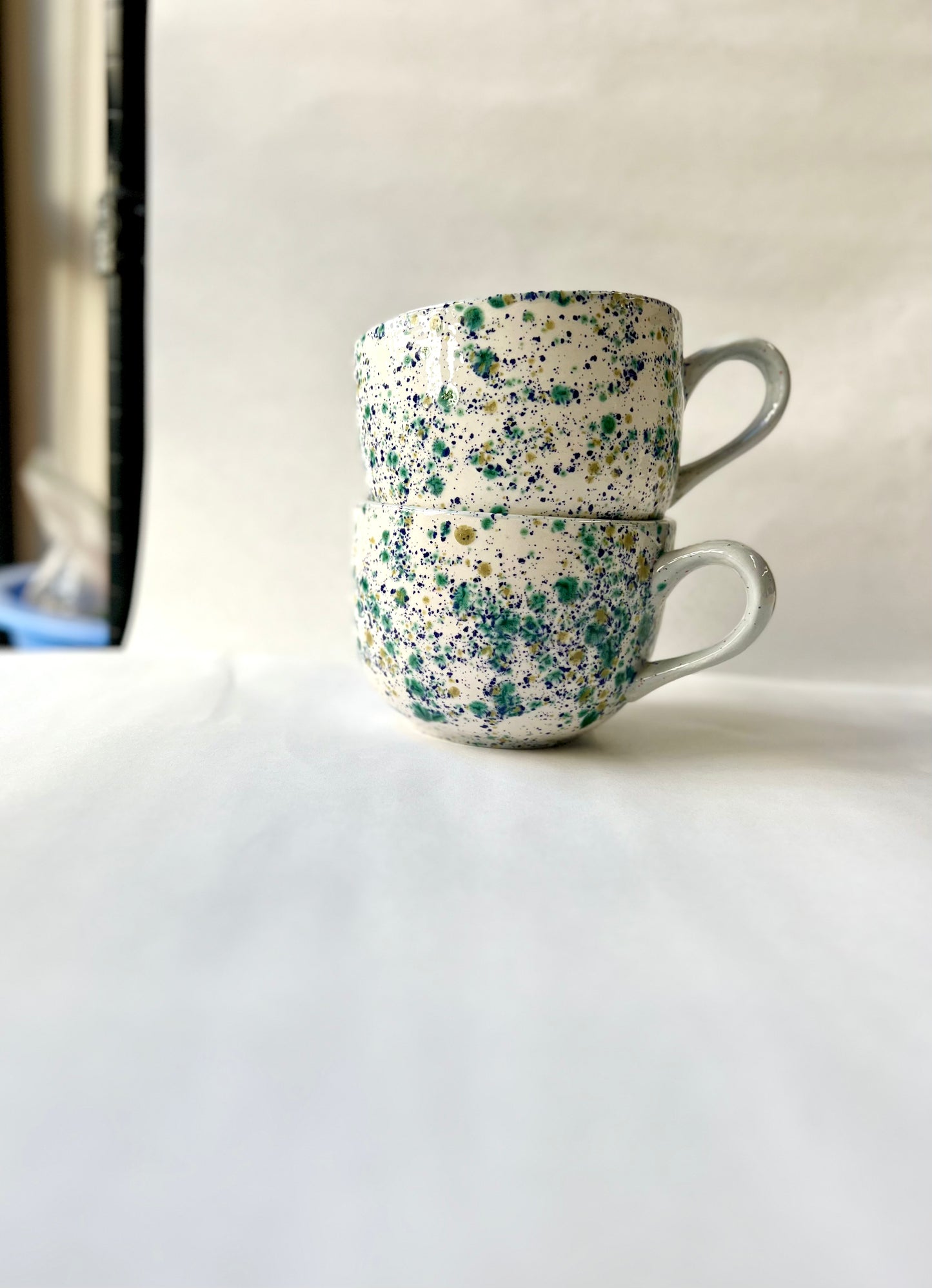 SOLD 1 extra extra large seawind confetti latte mug - samples/seconds/sale pieces