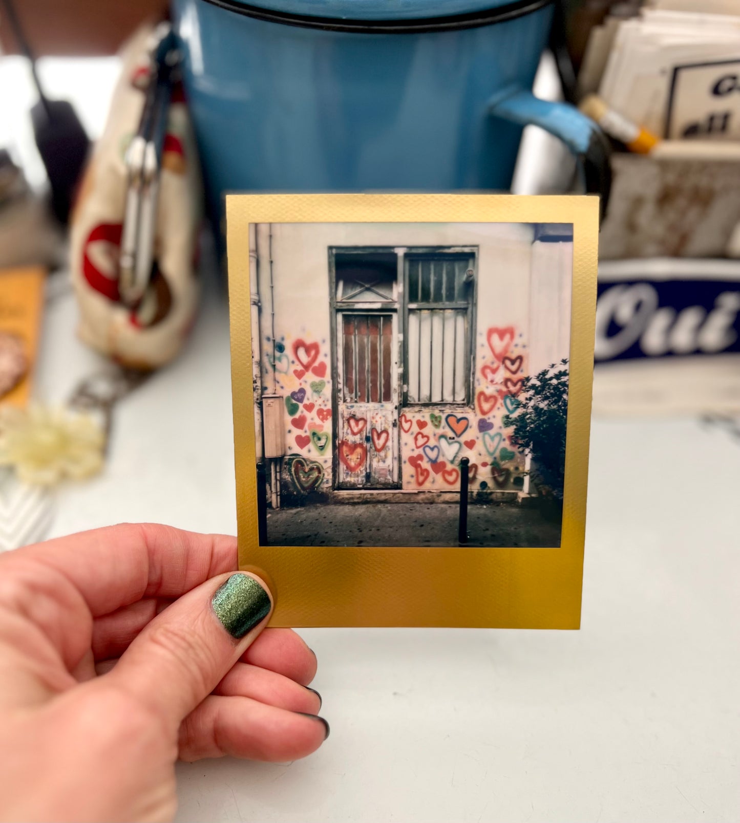 sold - paris / street photography captures - special edition gold frame