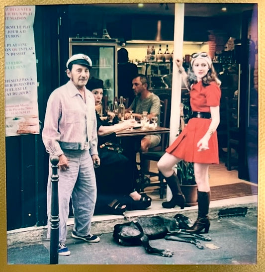 paris polaroid / street photography captures - special edition gold frame