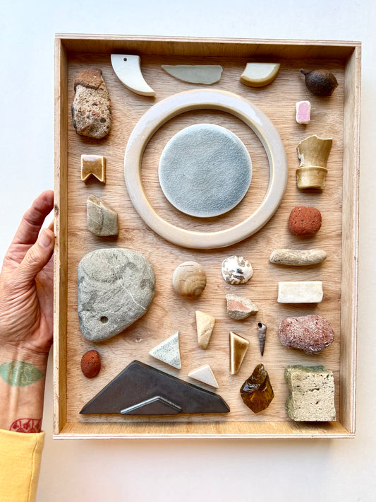 sold - zen knolling meditation box; our mother the mountain collection