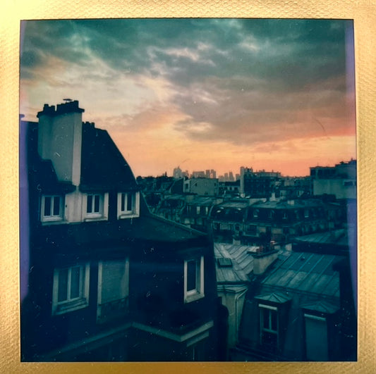 sold - paris / street photography captures - special edition gold frame