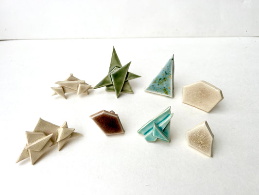 parchment crackle geometric adjustable ring samples/seconds/sale piece