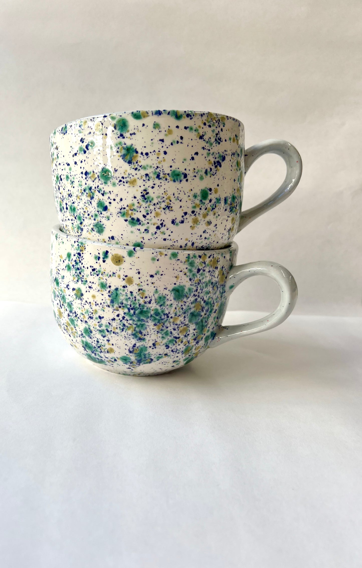 SOLD 1 extra extra large seawind confetti latte mug - samples/seconds/sale pieces
