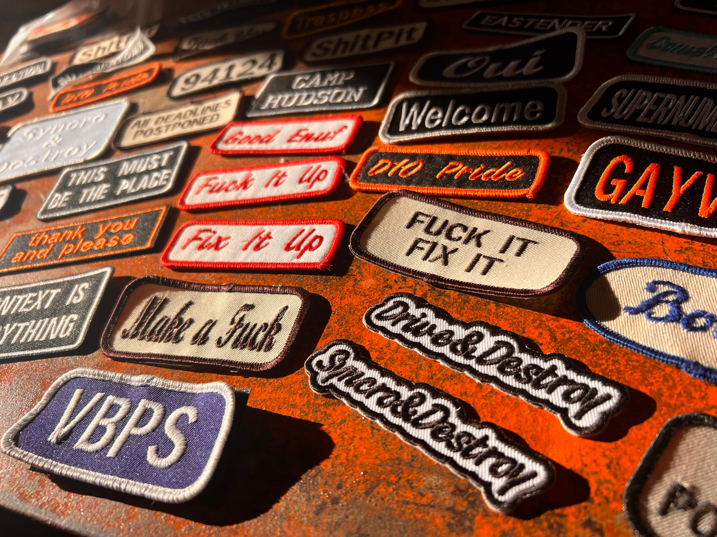 ‘thank you and please’ embroidered patch - bring back manners!