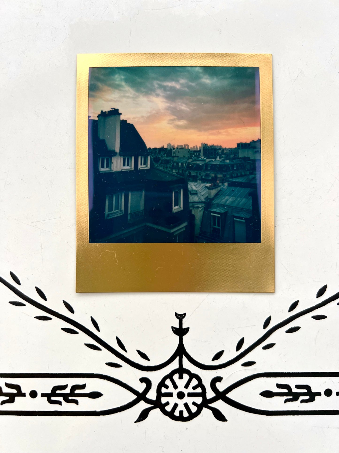 sold - paris / street photography captures - special edition gold frame