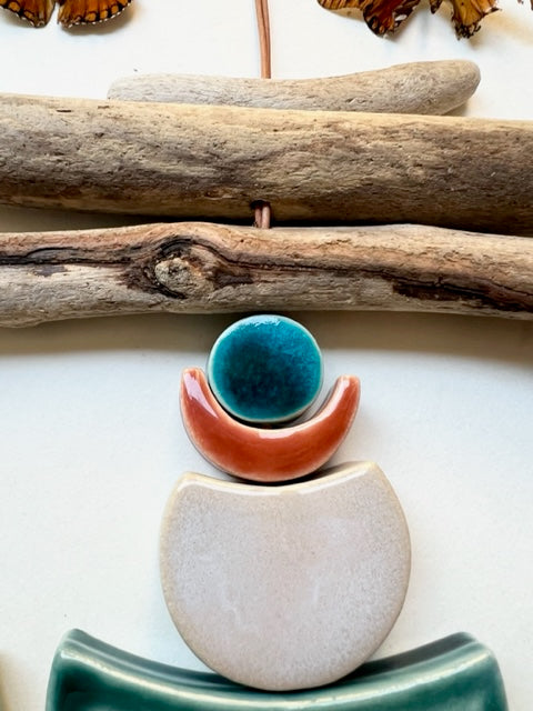 one of a kind 'to know, to forget, to remember' large moon series wall hanging