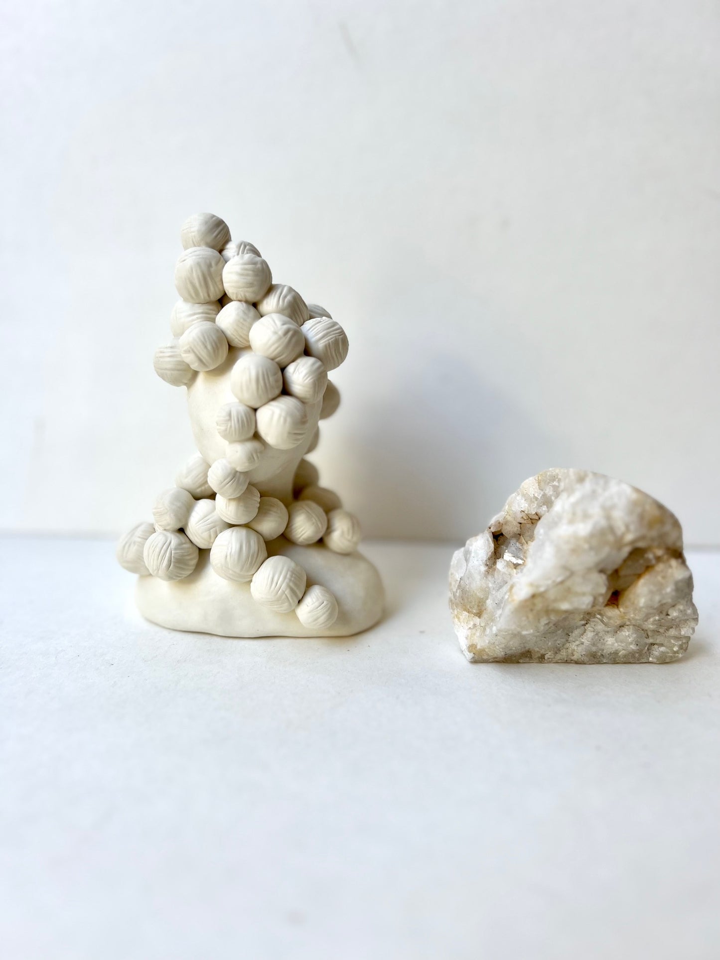 ceramic; knit knot piece - SOLD