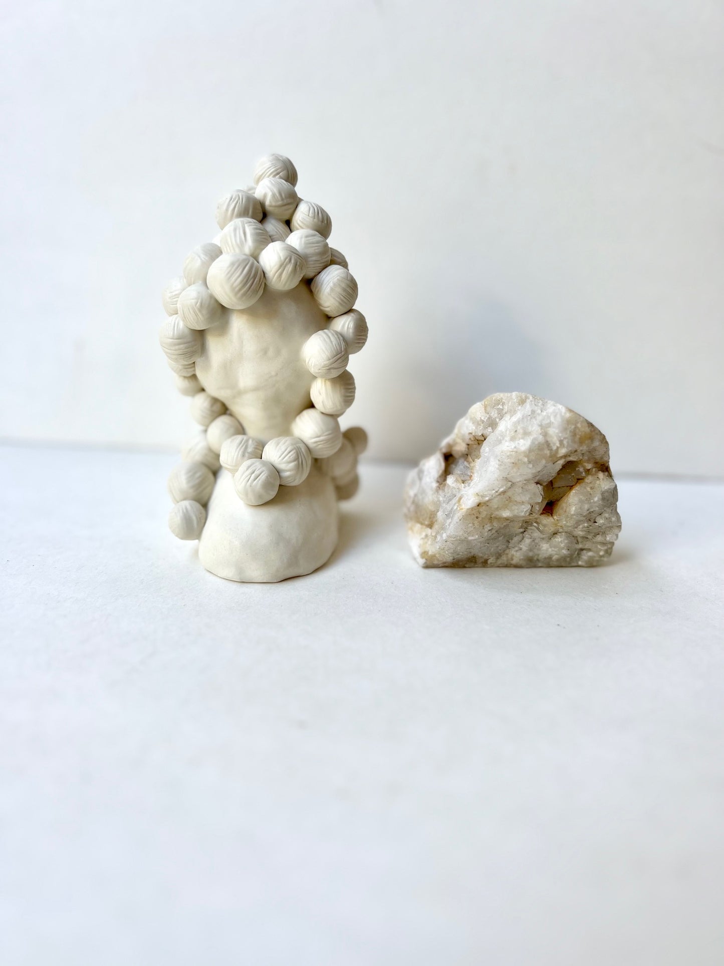 ceramic; knit knot piece - SOLD