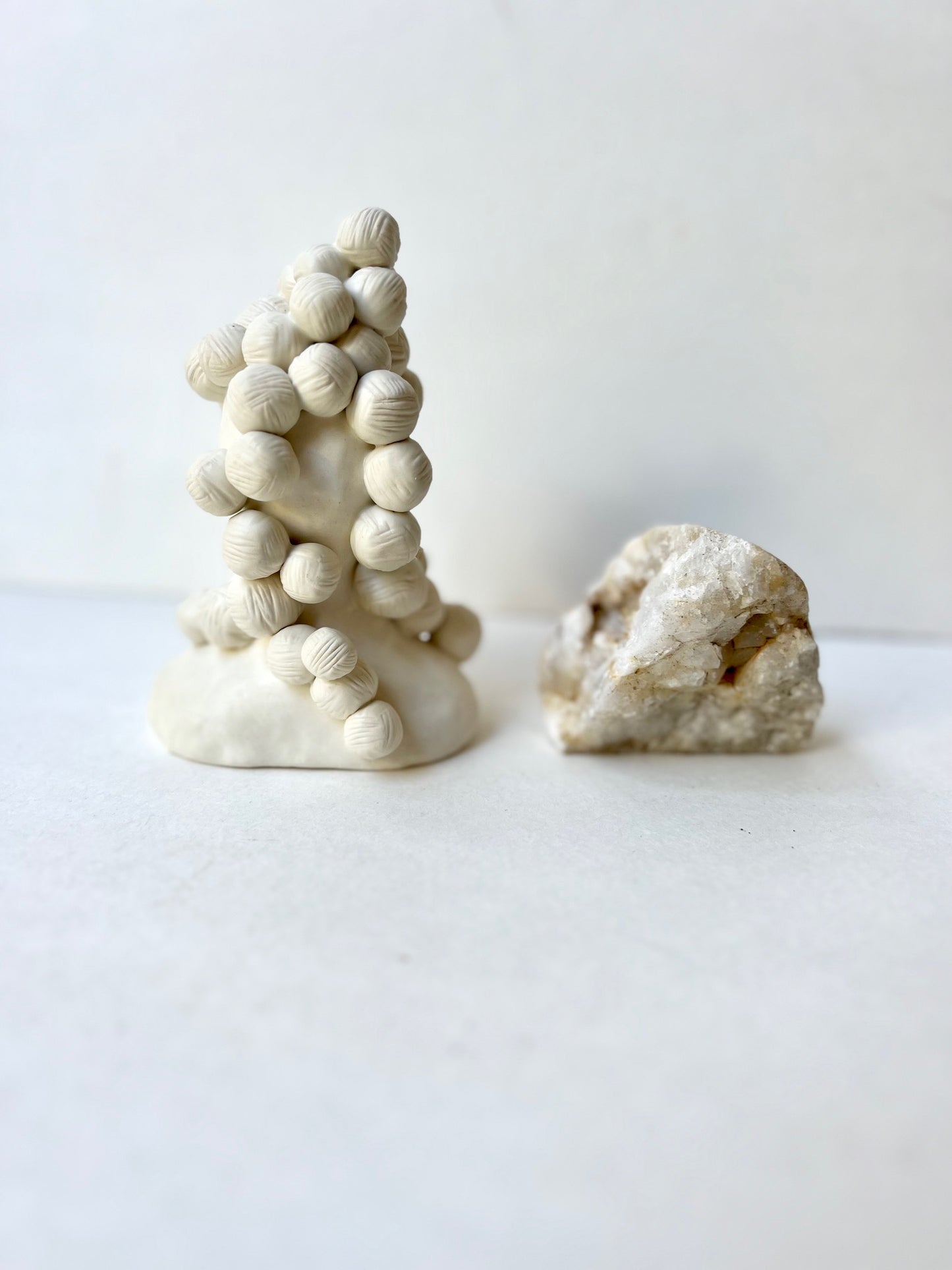 ceramic; knit knot piece - SOLD