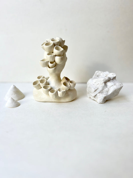 *on hold for showing at parts peculiar gallery* one of a kind ceramic statuette sculpture; queen of cups piece