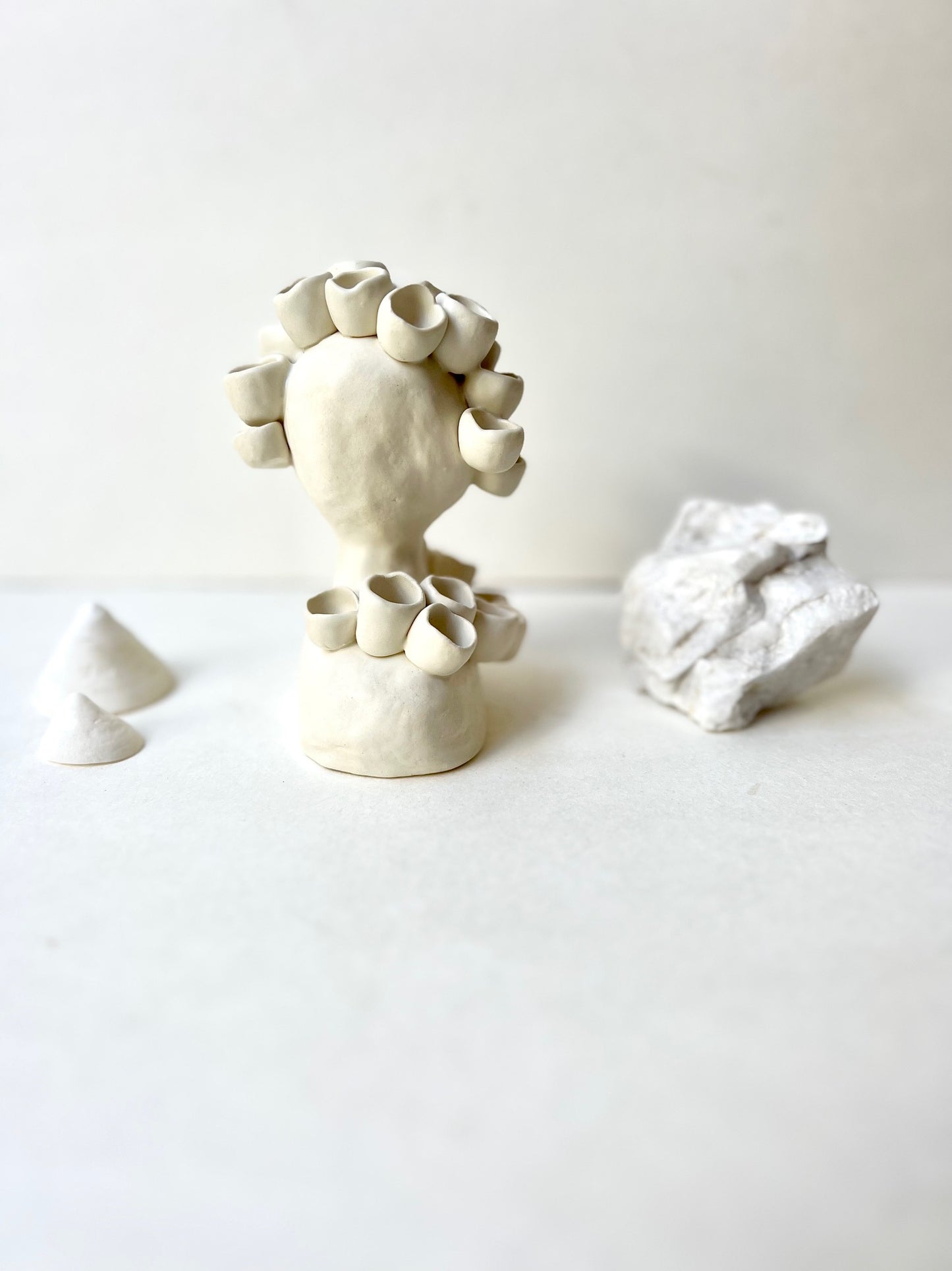 *on hold for showing at parts peculiar gallery* one of a kind ceramic statuette sculpture; queen of cups piece