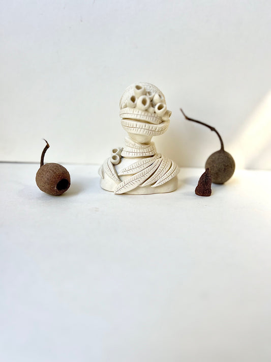 one of a kind eucalyptus posey pod piece - SOLD