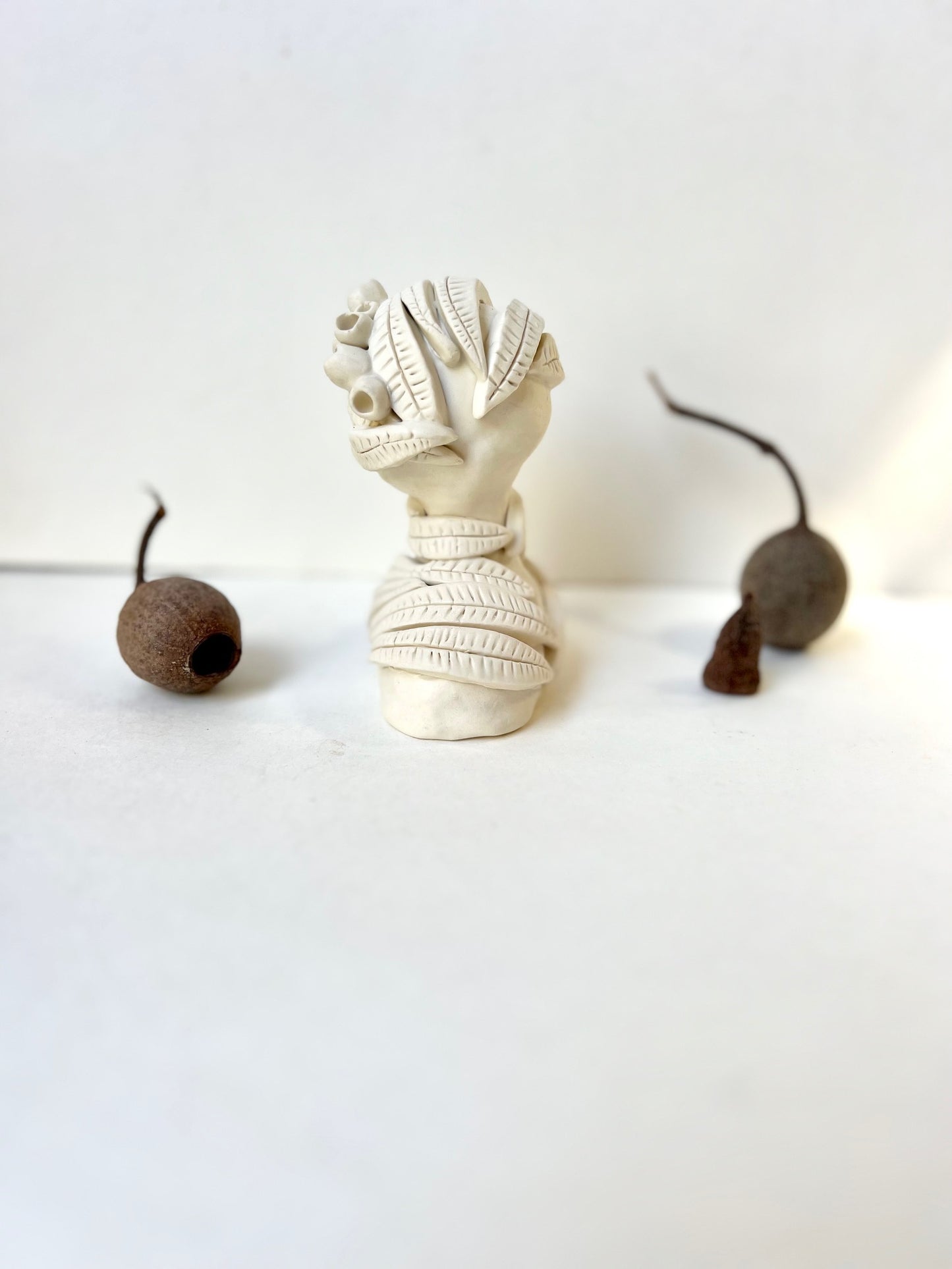 one of a kind eucalyptus posey pod piece - SOLD