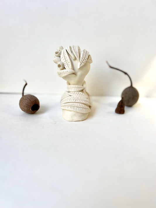 one of a kind eucalyptus posey pod piece - SOLD