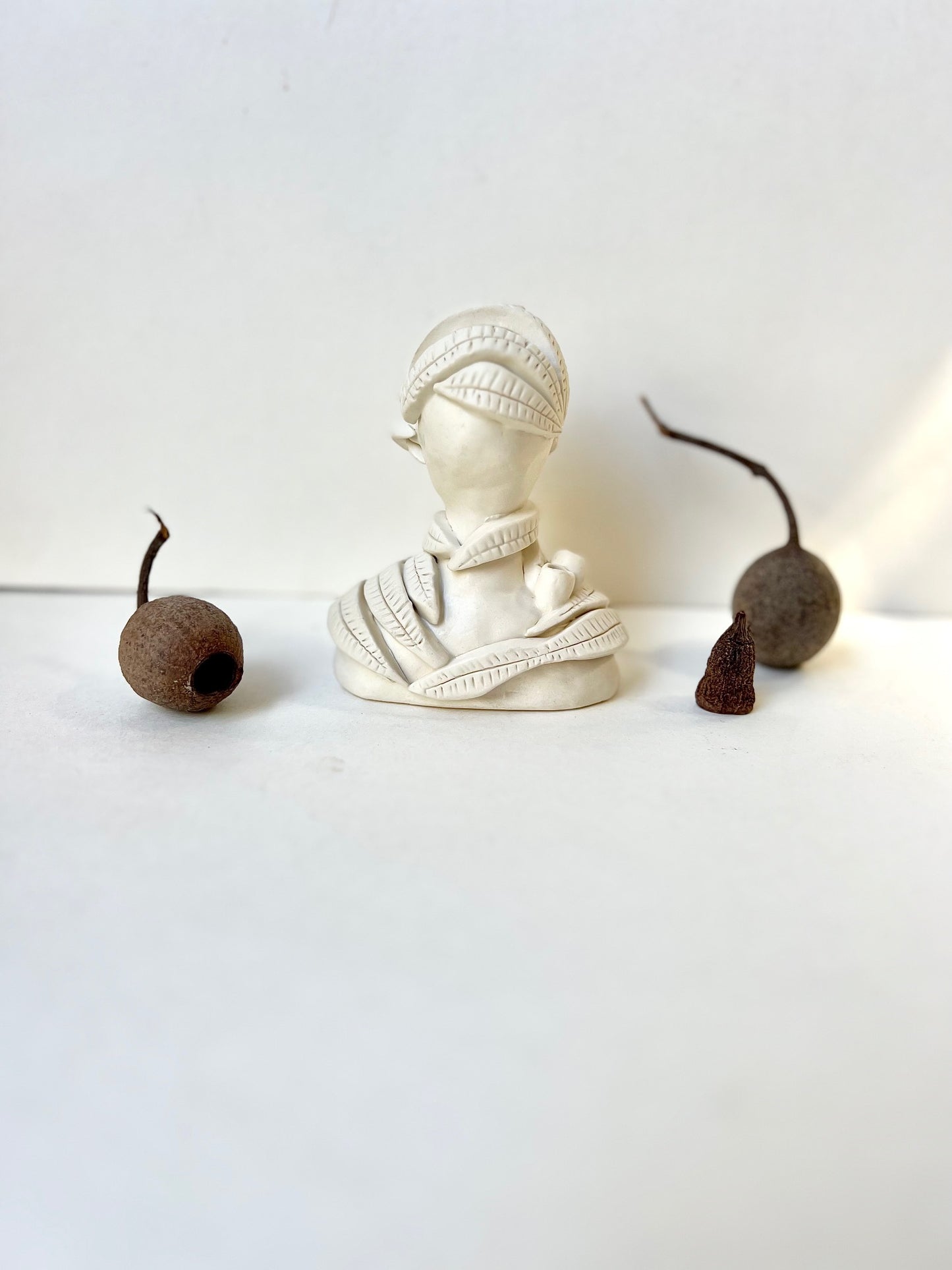 one of a kind eucalyptus posey pod piece - SOLD