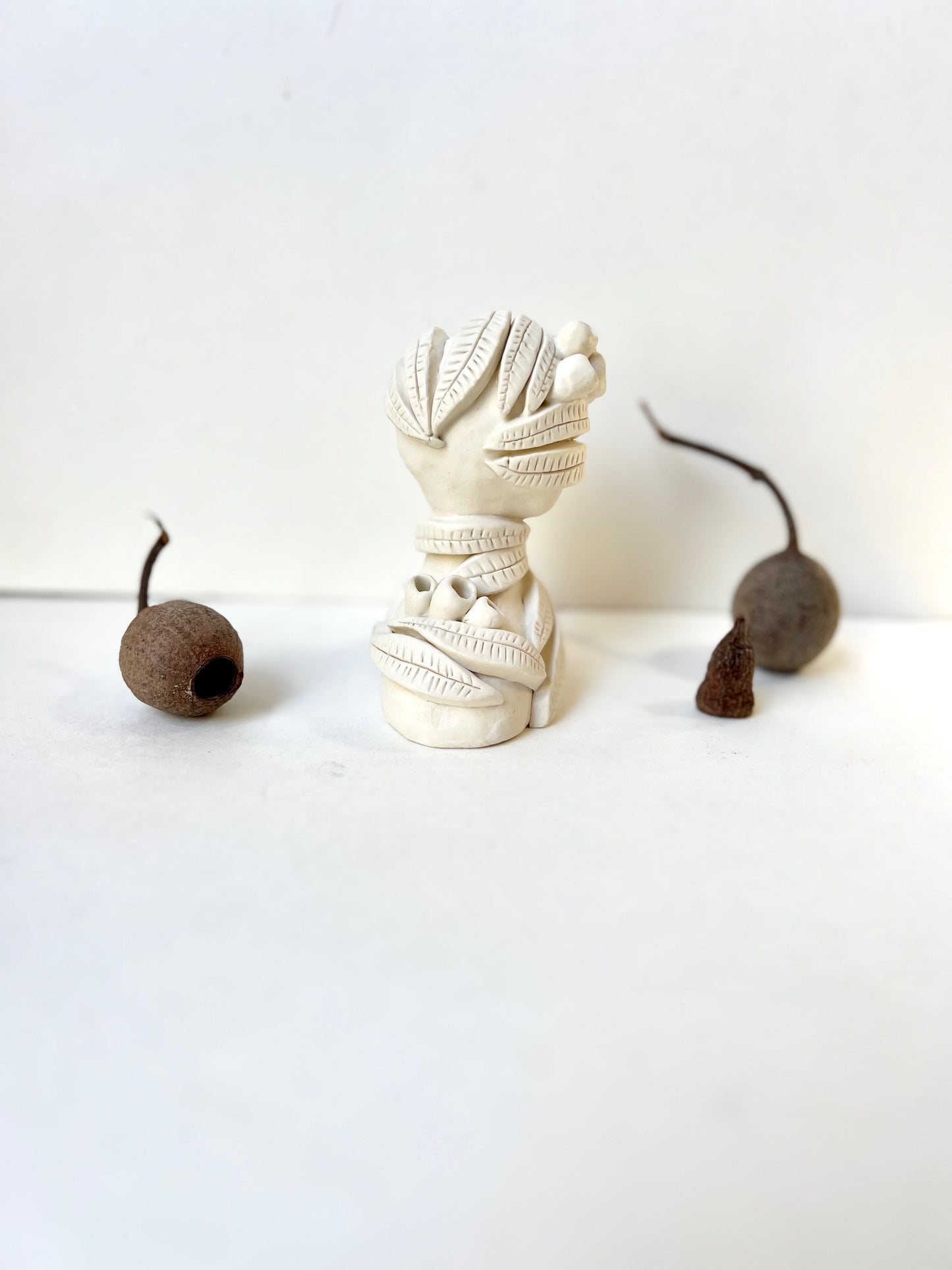 one of a kind eucalyptus posey pod piece - SOLD