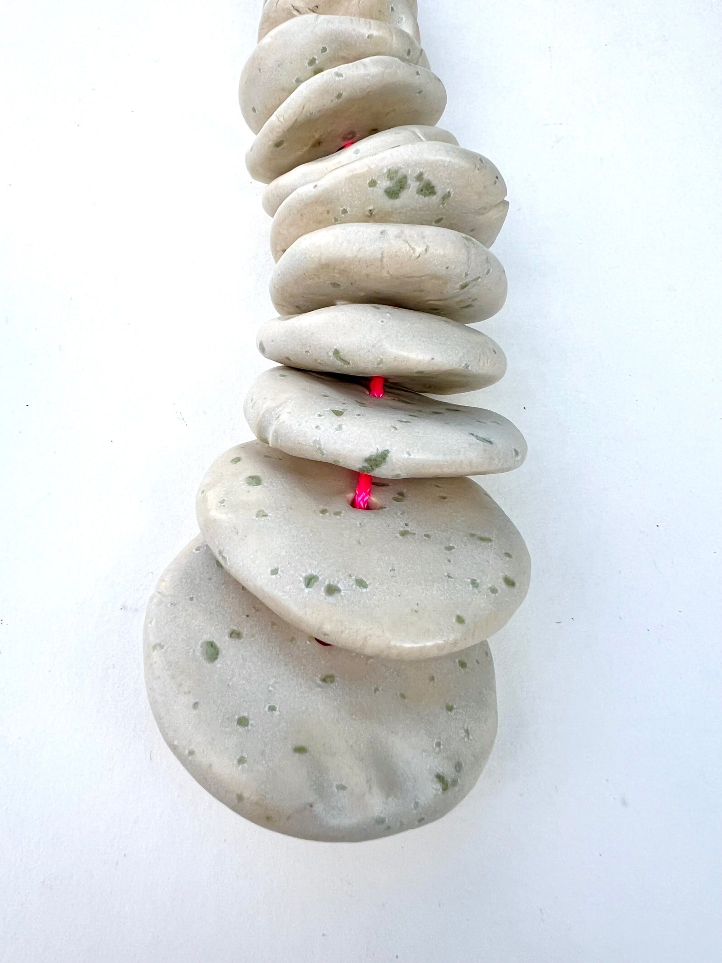 'extraordinary rituals' river rock pebble wall hanging 1 of a trio