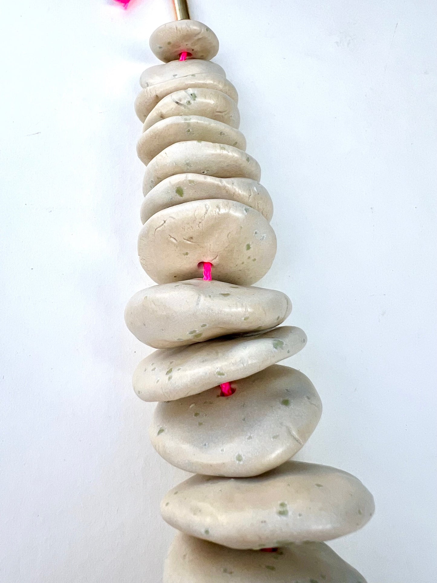 'extraordinary rituals' river rock pebble wall hanging 1 of a trio