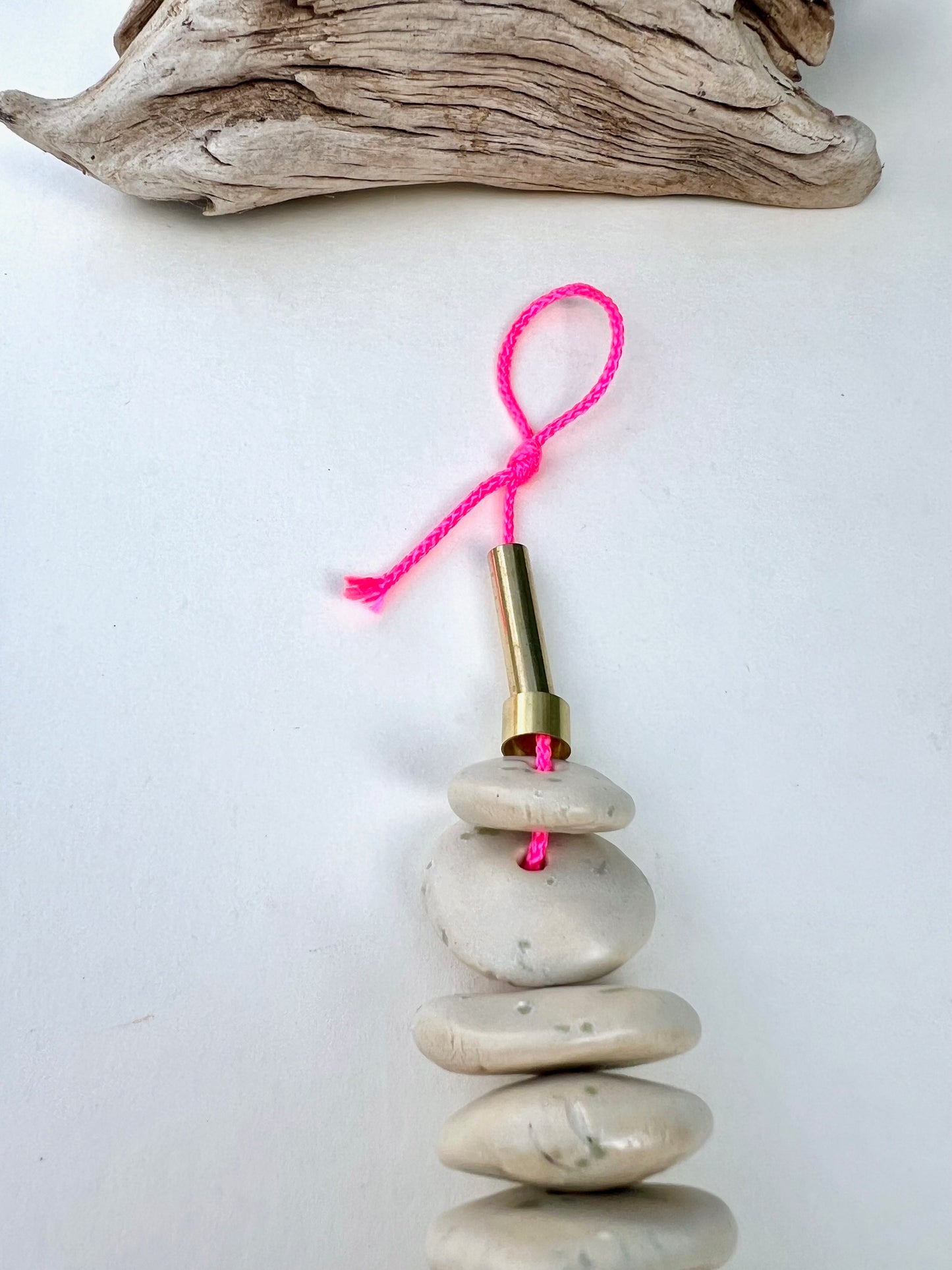 'extraordinary rituals' river rock pebble wall hanging 1 of a trio