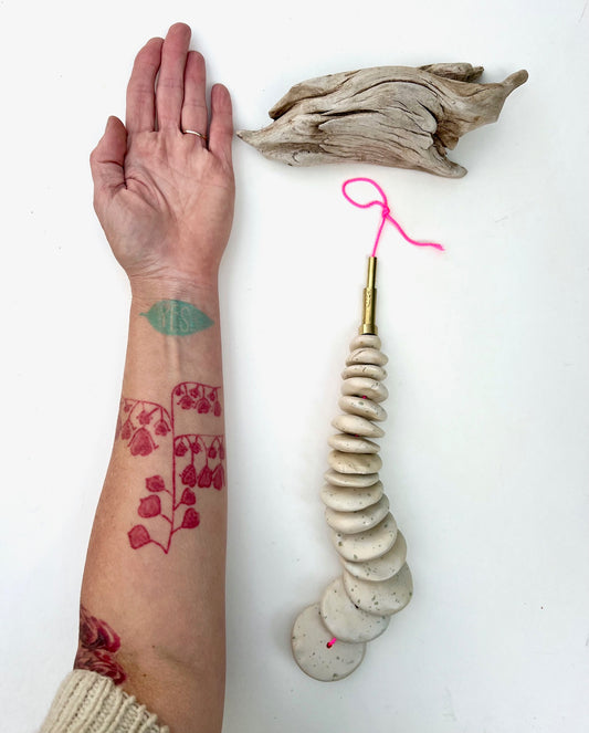 sold - 'extraordinary rituals' river rock pebble piece