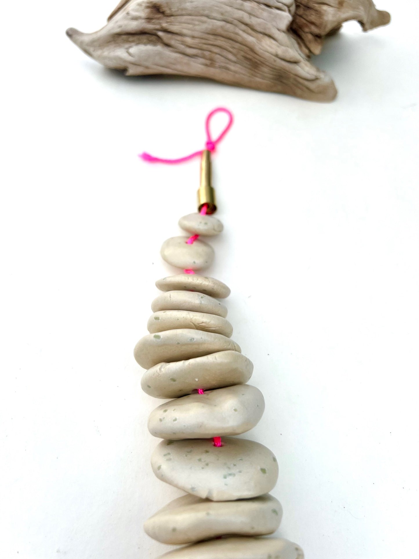 'extraordinary rituals' river rock pebble wall hanging 3 of a trio