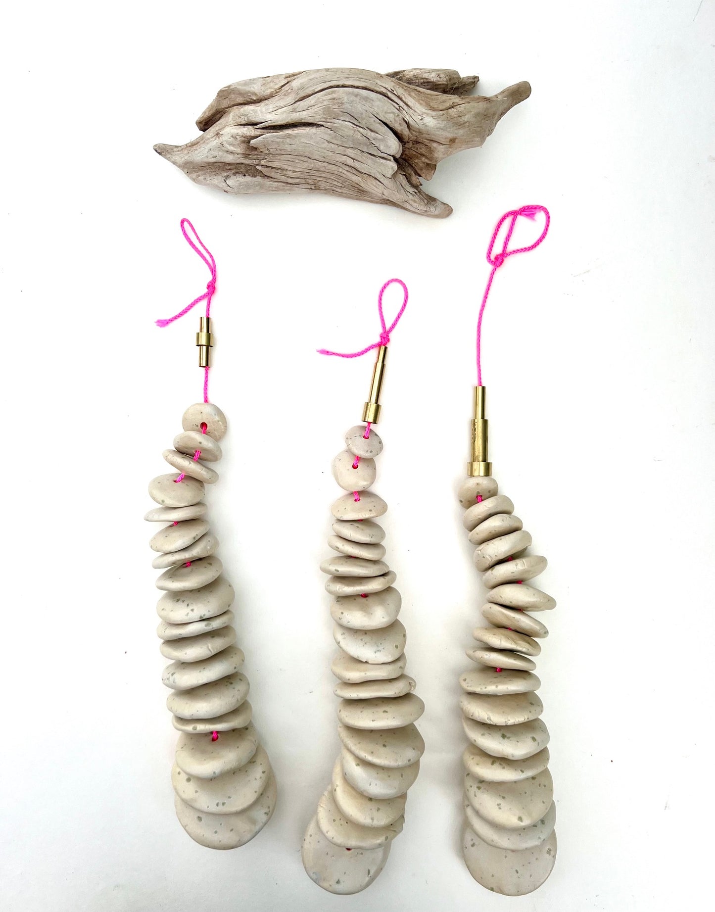 'extraordinary rituals' river rock pebble wall hanging 1 of a trio