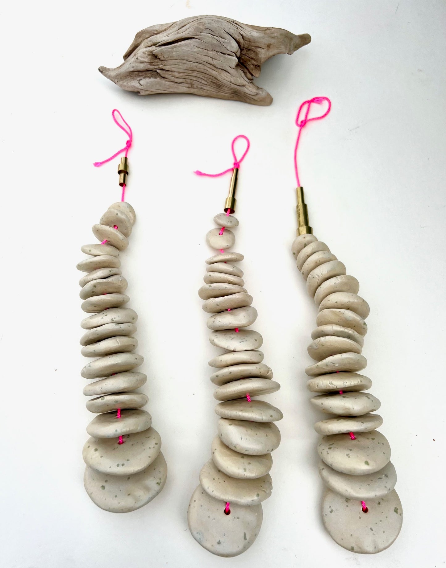 'extraordinary rituals' river rock pebble wall hanging 1 of a trio