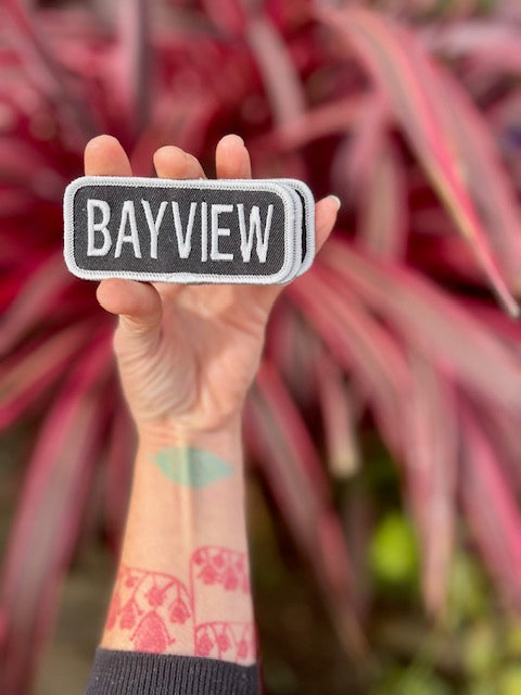 ‘BAYVIEW’ embroidered patch