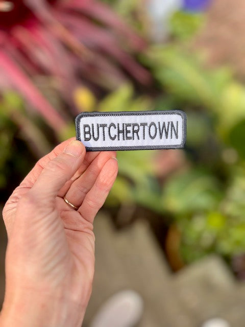 ‘BUTCHERTOWN’ embroidered patch