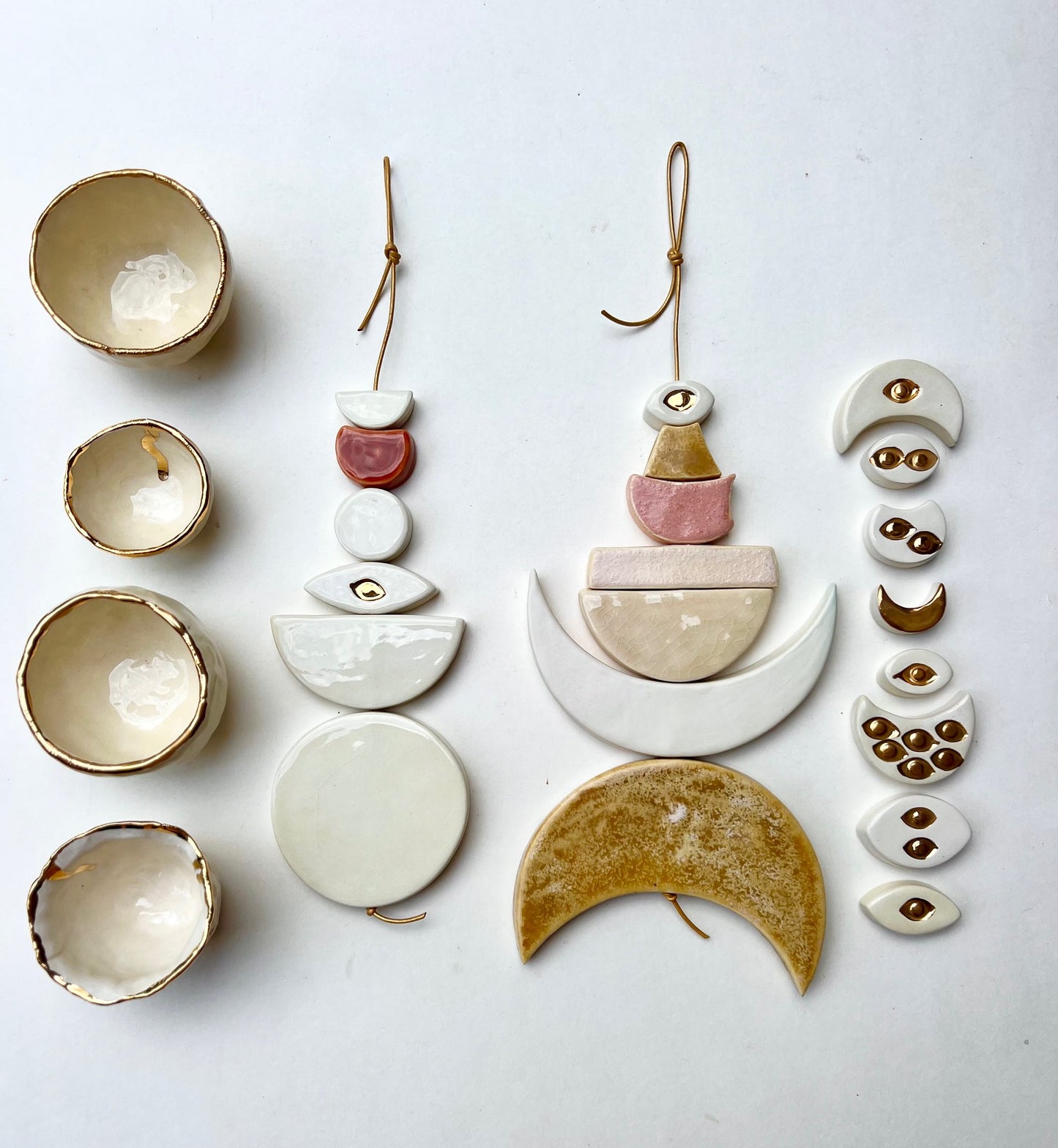 one of a kind 'open sesame' talisman moon wall hanging