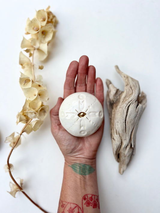 meditation stone / one of a kind 'talisman' ceramic sculpture for sacred spaces