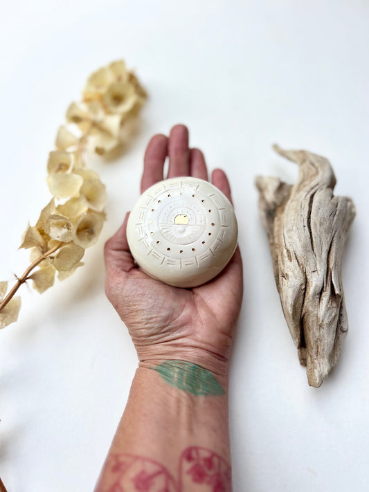 meditation stone / one of a kind 'talisman' ceramic sculpture for sacred spaces