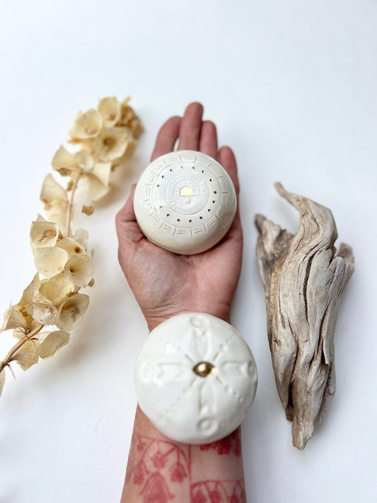meditation stone / one of a kind 'talisman' ceramic sculpture for sacred spaces