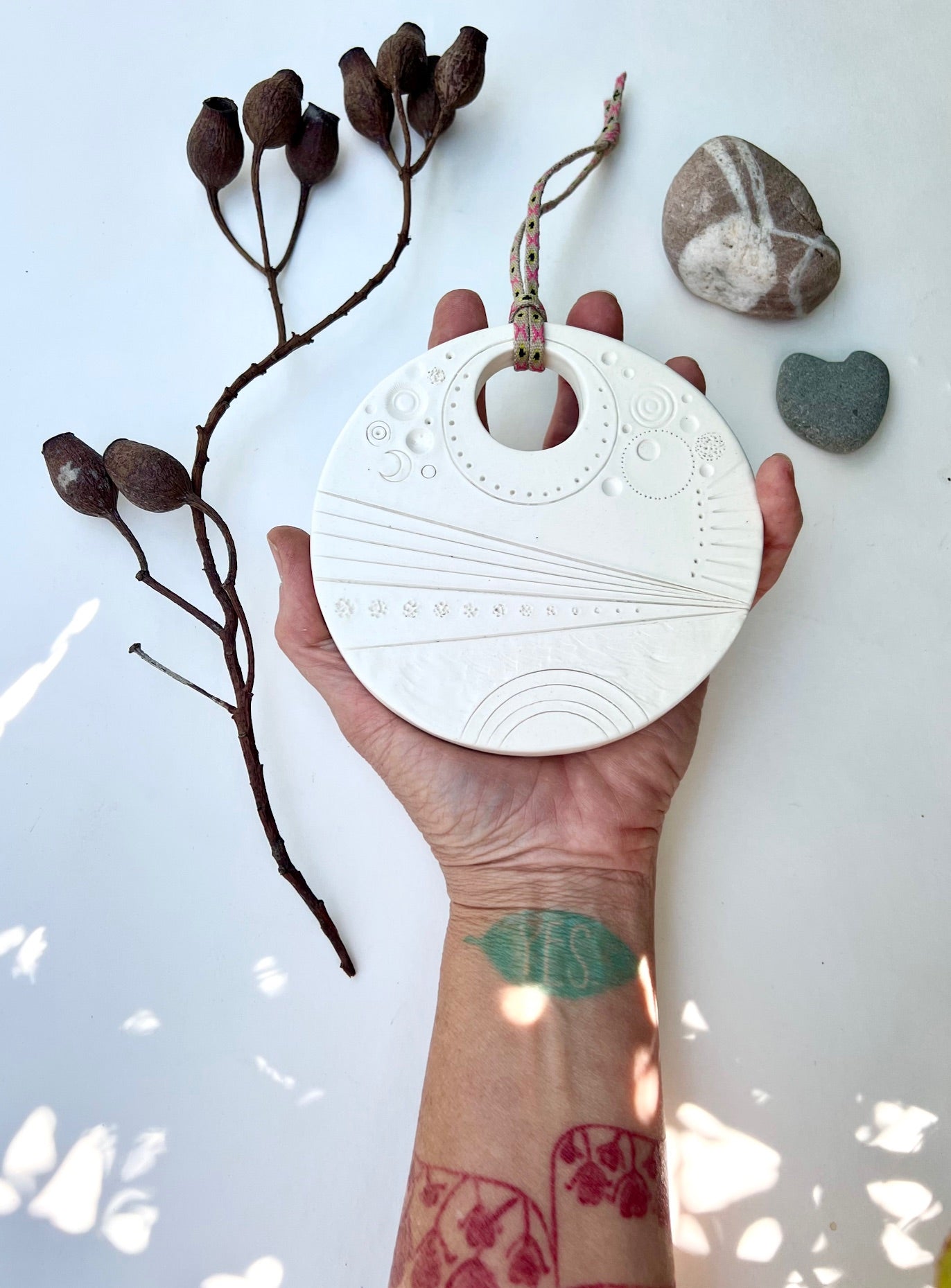 sold - 'footpath to peace' plaque