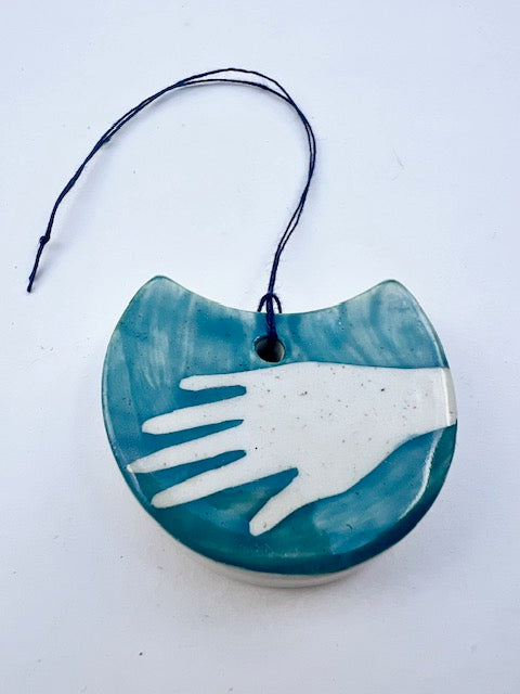'all hands' small, sweet, one of a kind wall hanging ornament