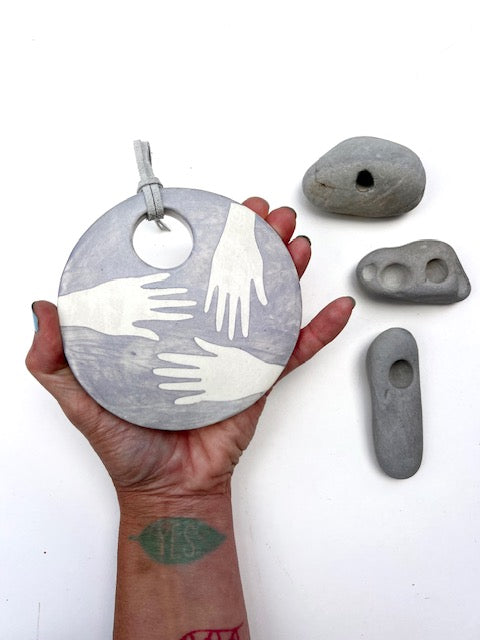 'all hands' one of a kind wall hanging plaque