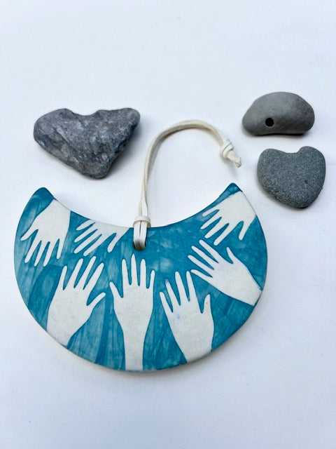 'all hands' one of a kind wall hanging plaque