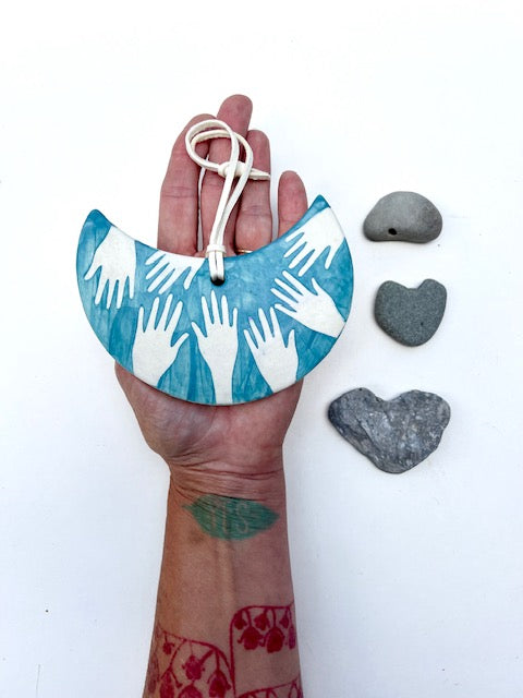 'all hands' one of a kind wall hanging plaque