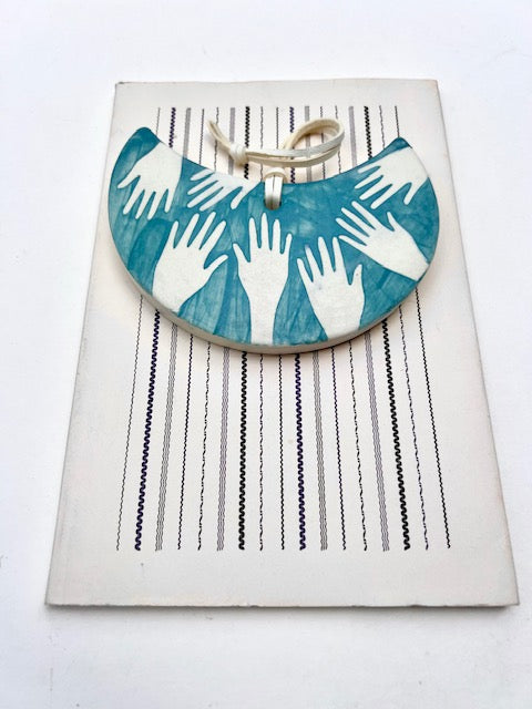 'all hands' one of a kind wall hanging plaque
