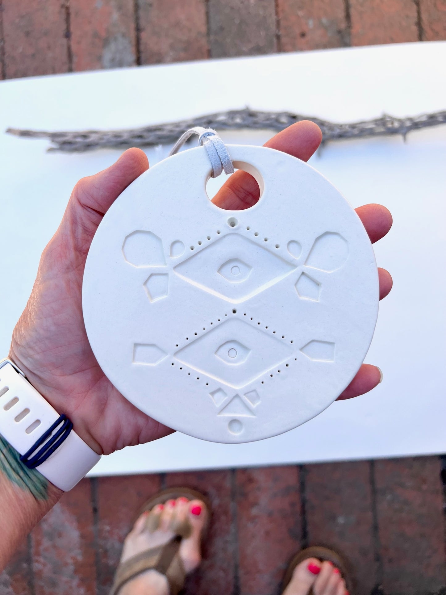 'footpath to peace' -  contemplation & peace one of a kind wall hanging plaque